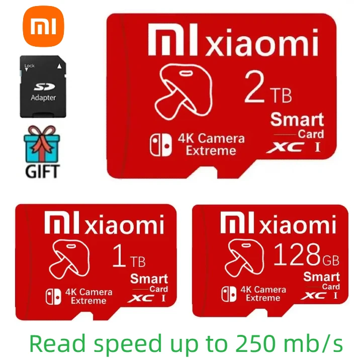 

Original Xiaomi SD Card 1TB Memory Card 512GB High Speed Flash Card 128GB 256GB Class10 V30 A2 TF Card 2TB For Computer/Camera