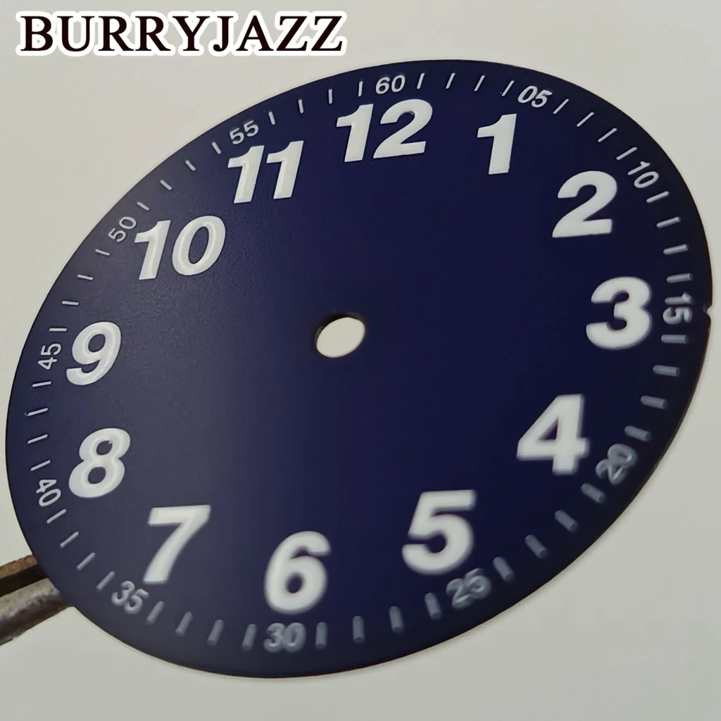 Buryjazz 29mm sem logotipo nh35 nh36 nh38 nh39 eta2824 2836 miyota 8215 8200 mergulhador relógio dial completo c3 verde luminoso enfrenta