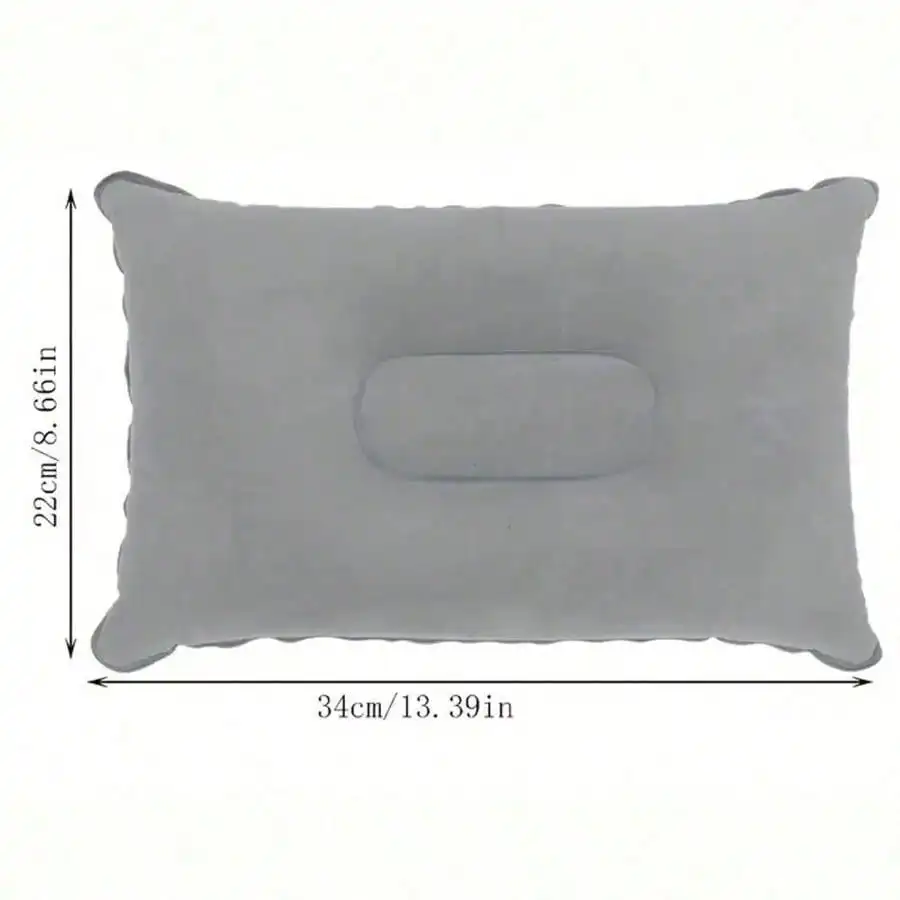 1pcs Inflatable pillow, suitable for offices, cars, camping, hiking, can support the neck and waist