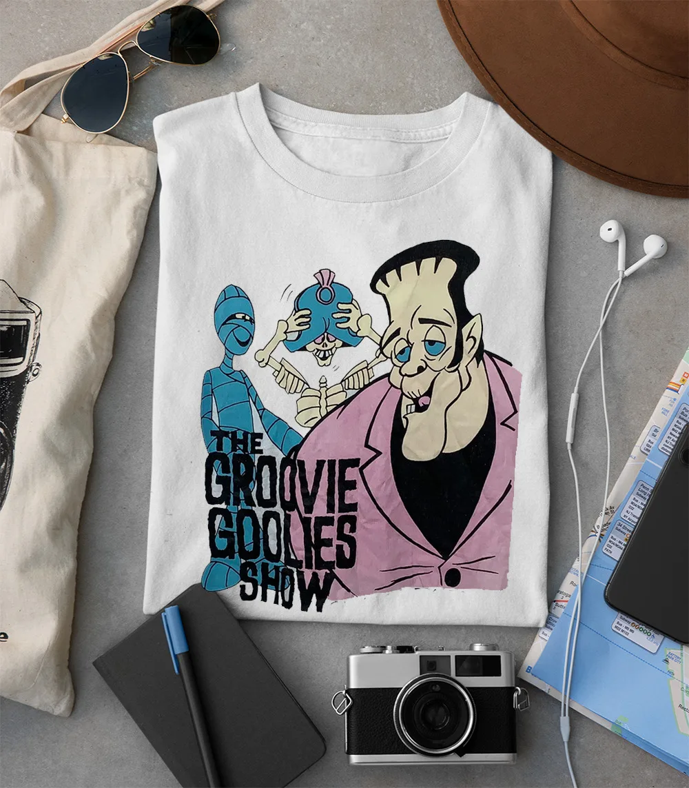 HOT NEW Groovie Ghoulies cartoon white T shirt Cotton All sizes JJ3524