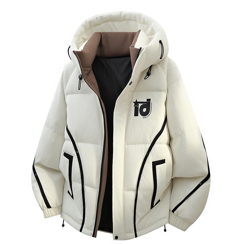 

Winter men's hooded cotton-padded jacket 2025 New style fashionable and warm cotton-padded jacket, casual and versatile men's we