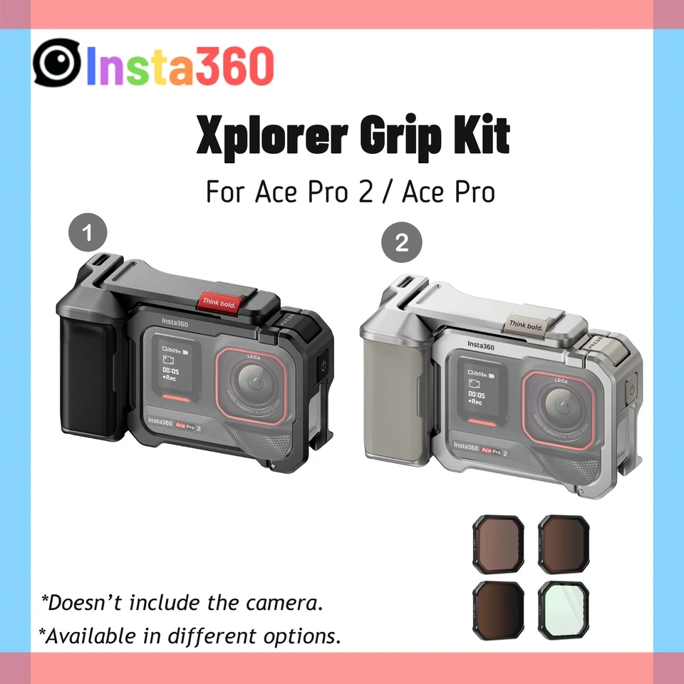 Insta360 Ace Pro 2 Xplorerグリップキット アルミメタルケース 人間 Insta360 Ace Pro 2 Xplorerグリップキット アルミメタルケース 人間