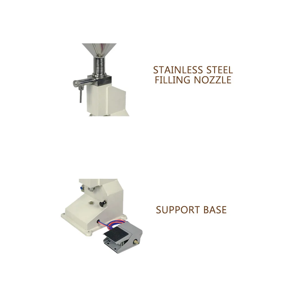Commercial Small Full Pneumatic Filling Machine Paste Liquid Dual-purpose Filling Machine Honey Toothpaste Filling Machine