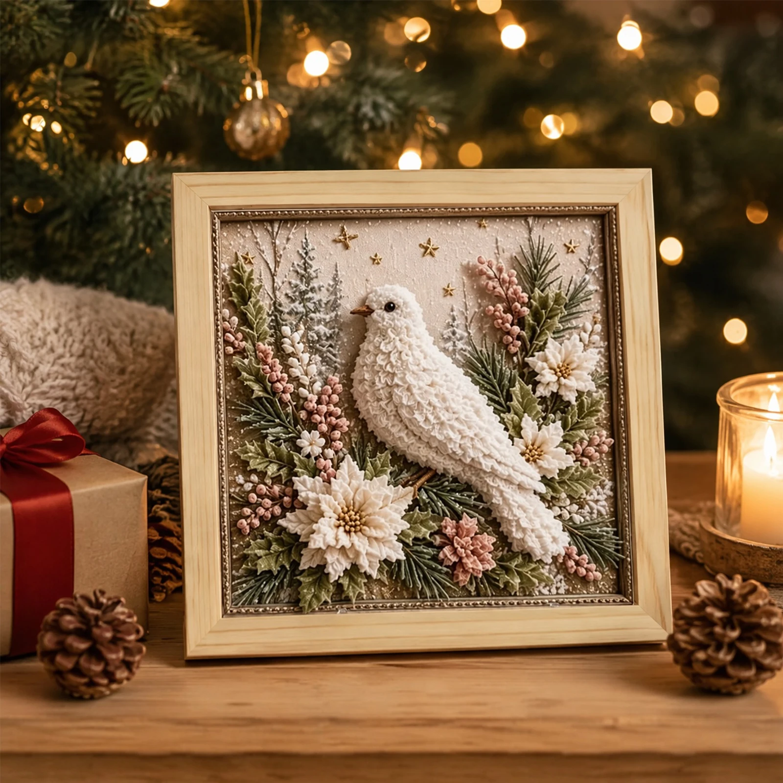 Wanddecoratie voor de feestdag - Embroidery Xmas Ornaments recensie en prijs