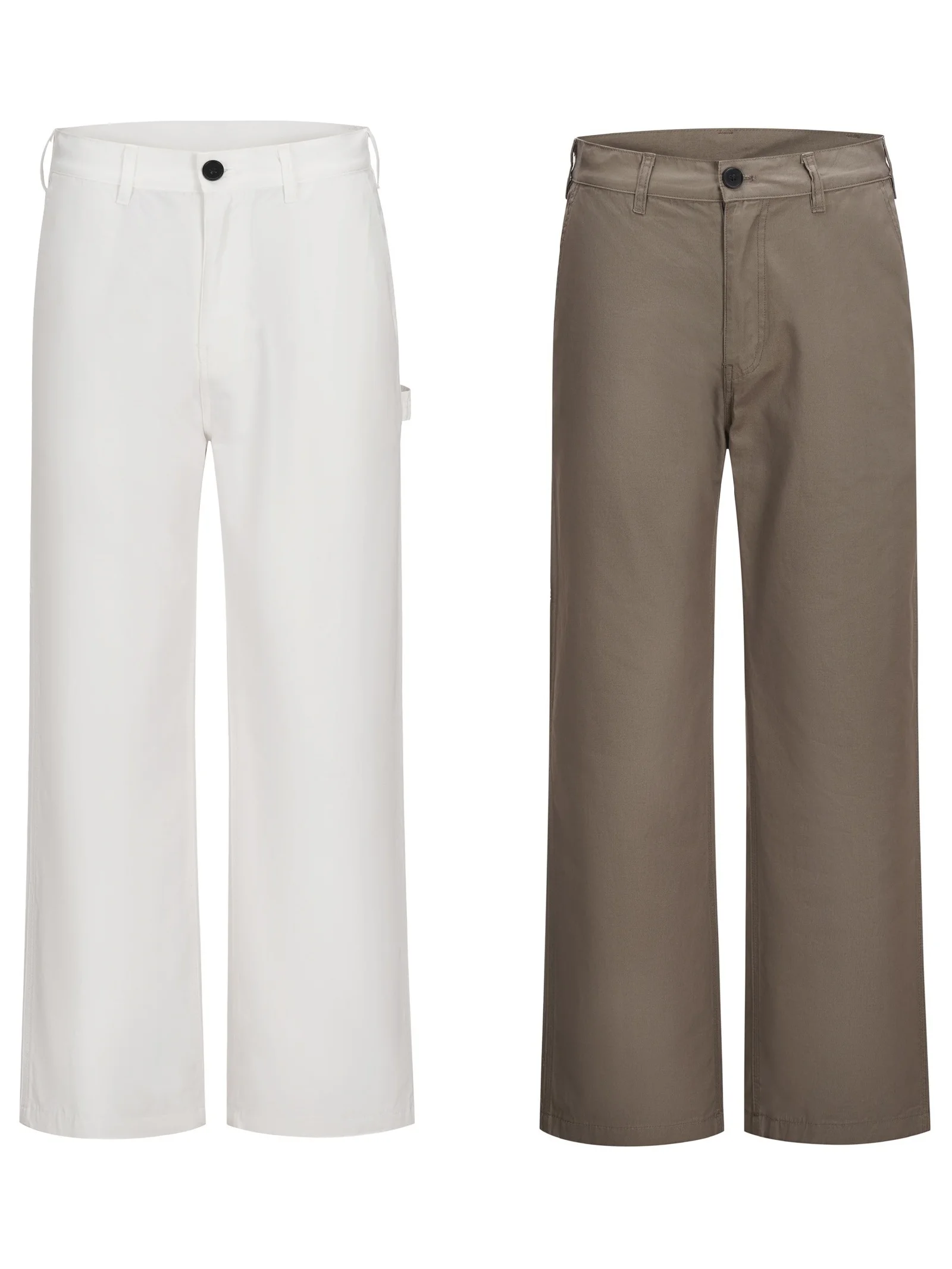 

Casual Straight Leg Men's Pants Loose Fit American Sle Vintage Workwear Long Trousers Spring 2026 Street Sle Cotton