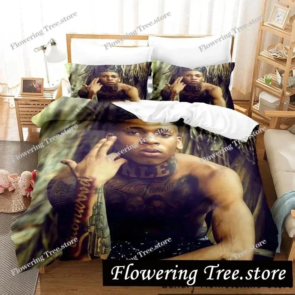 

3D Print NLE Choppa Rapper Bedding Set Boys Girls Twin Queen King Size Duvet Cover Pillowcase Bed boys Adult Home Textileextile