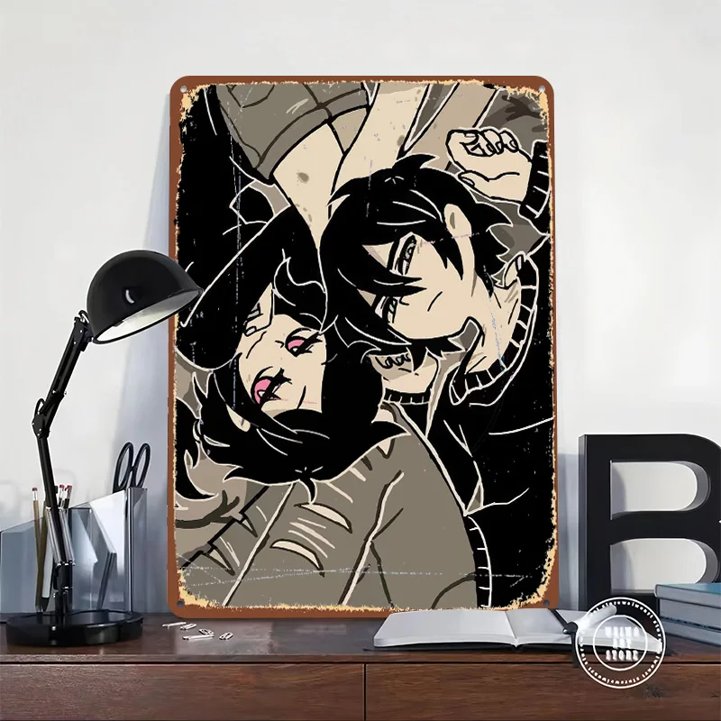 the Coffin of Andy and Leyley Printed Poster Customized Wall Art Retro Vintage Metal Tin Signs for Home House Bar Accessories