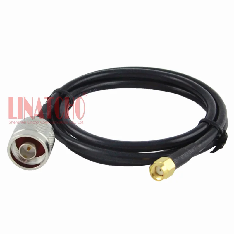 

1 Meter Coaxial RG58 WIFI Router Antenna Extension Jumper Cable RP SMA Male to N Male Connectors