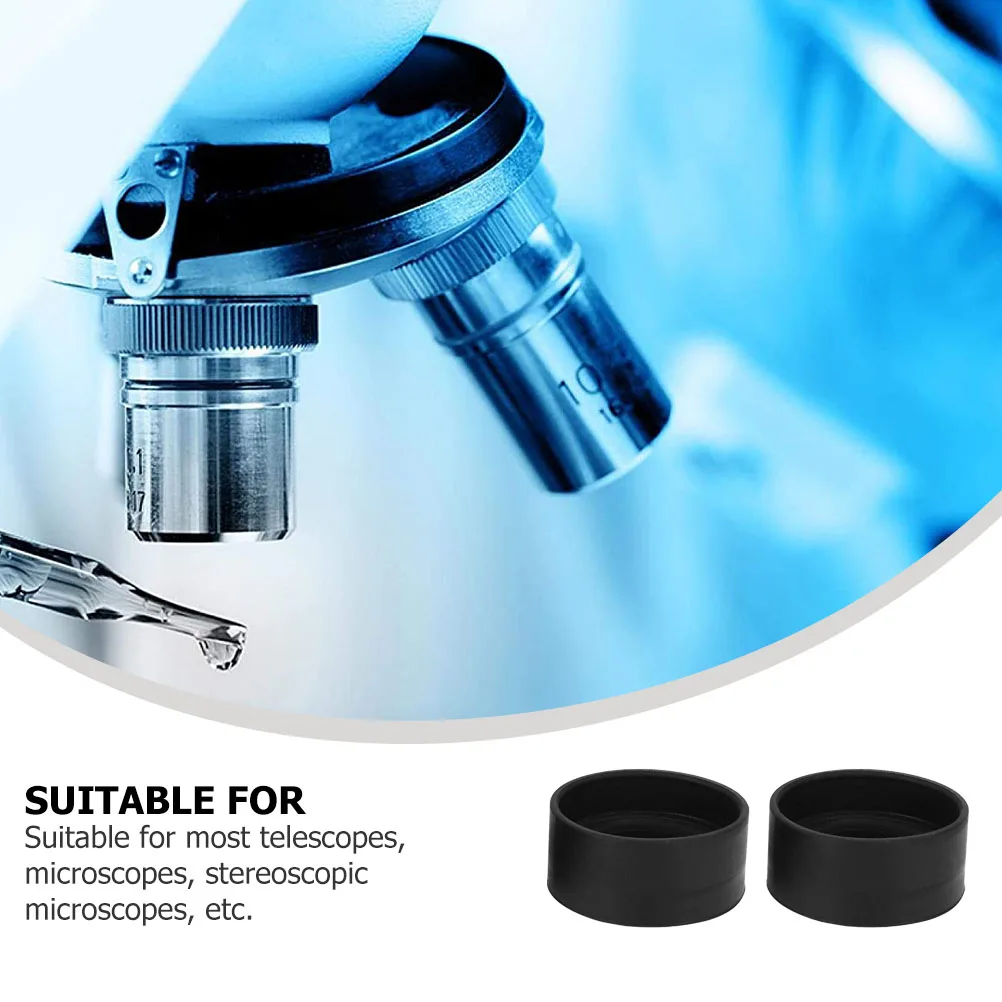 

2Pcs Rubber Microscope Eyecups Eye Protectors Comfortable Covers for Telescopes Microscopes Research Institutions Accessories
