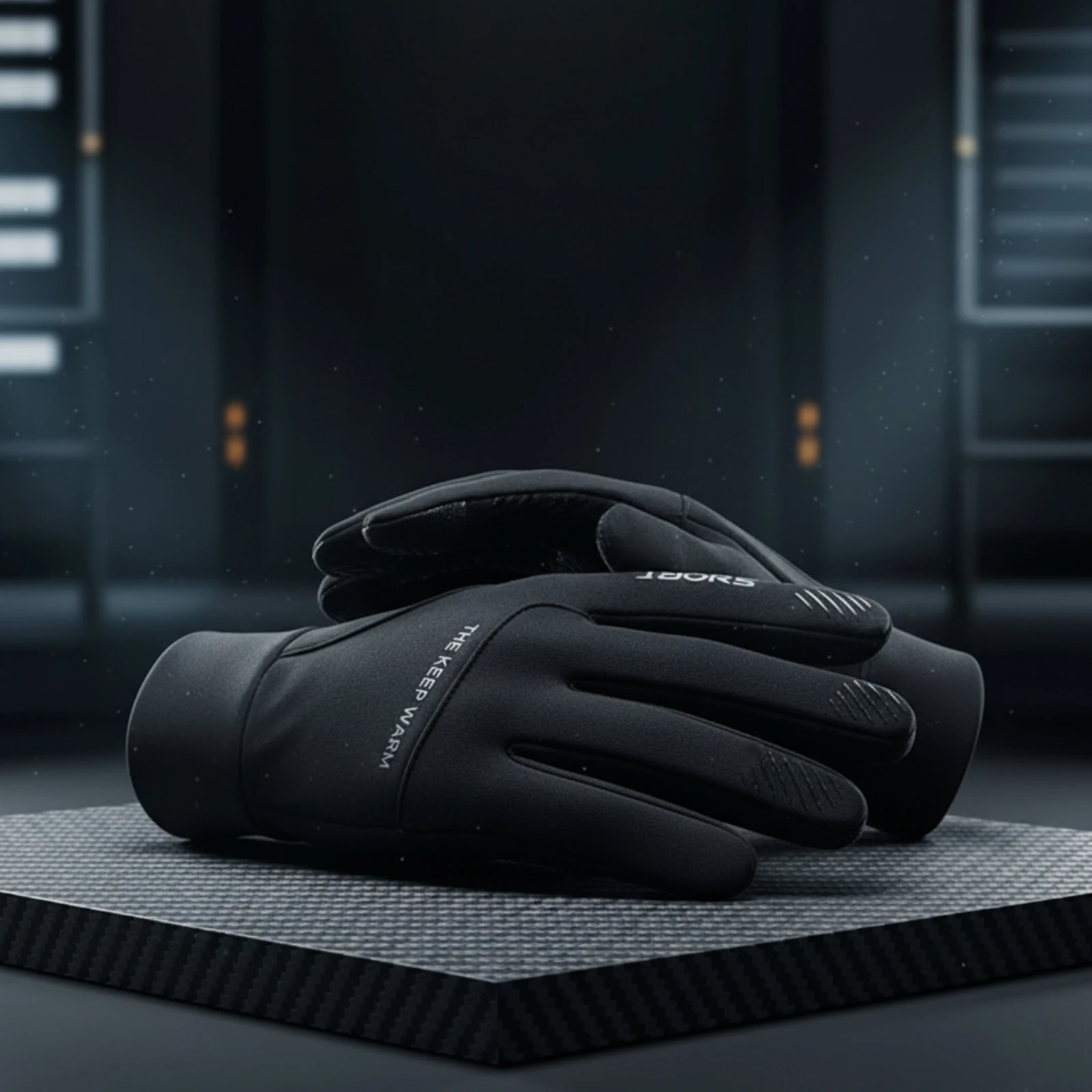 Gloves with Touchscreen Fingertips Wind-Resistant Gloves with Fleece Fleece-Lined Stretch Insulated for Cyclists, Cycling