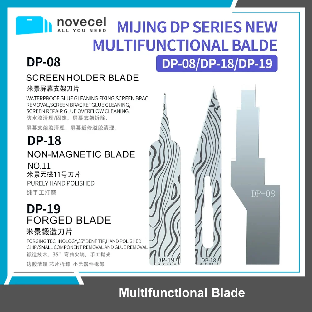 MIJING DP-18 DP-19 DP-08 Maintenance Blade For Cleaning Waterproof Glue Fixing Screen Bracket Removal Screen Smart Phone Repair