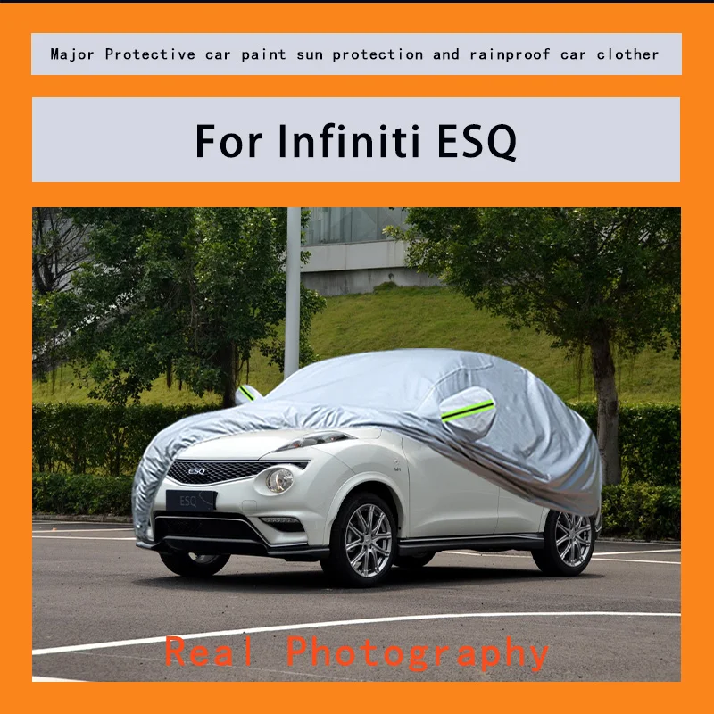 

﻿﻿For lnfiniti ESQ Car Covers Outdoor Waterproof Dustproof Sun Rain Snow Protection Thick Oxford Cloth Full Outer Cover