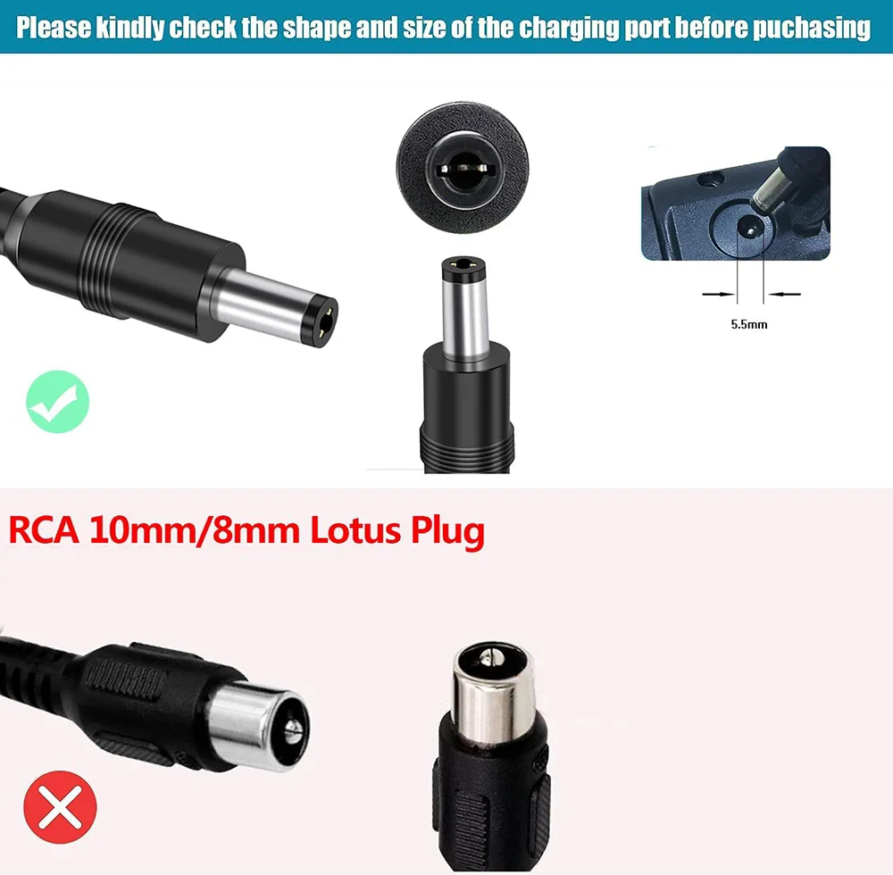 42V 2A DC Scooter-Ladegerät für Isinwheel S9 Pro S9 Max, IScooter I9 Pro/1S, GXL V2, Apex XL, Rival, XR Elite, Vibe & Nova Pro, Glide Pro – Detail 4