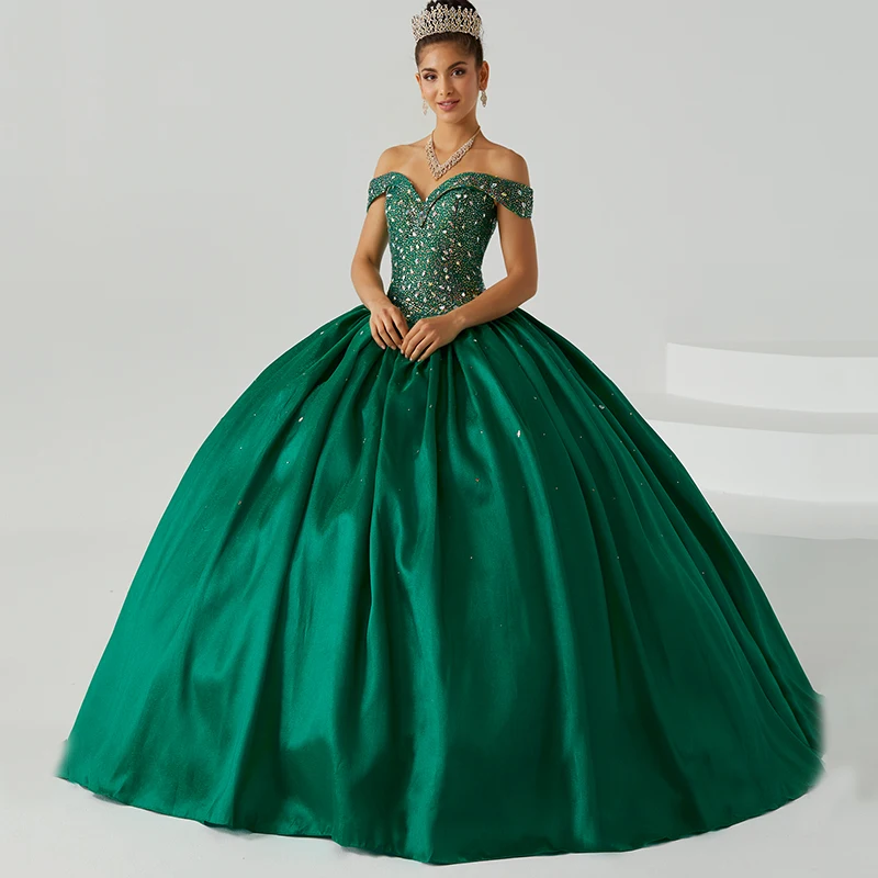 Robe de Quinceanera longue perlée chérie, robe de Rhen cristal de célébrité d'anniversaire, 15 ans, 2023