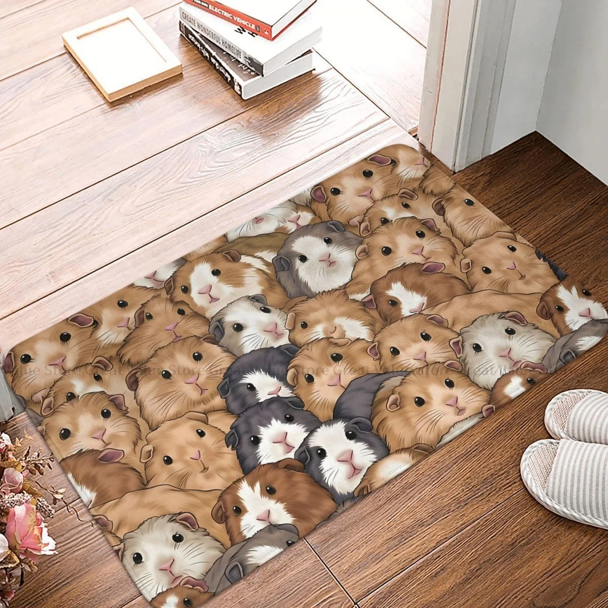 Guinea Pig Pet Animal Kitchen Non-Slip Carpet Herd Living Room Mat Entrance Door Doormat Home Decoration Rug