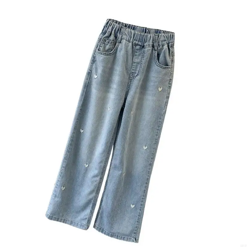 

Детские модные джинсы Идеально подходит для повседневных прогулок комфортные детские джинсы