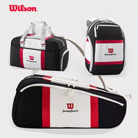 Wilson Tennis Racket Backpack COURAGE Series Multifunctional Court Sports Bag Holds up to 2 Rackets Professional Tennis Bag