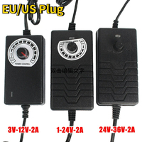 Adjustable Power Supply Adapter Converter DC 3V 5V 9V 12V 24V 36V 2A 220V To 3 9 12 24 36 V Volt Power Adapter 2A SMPS Source