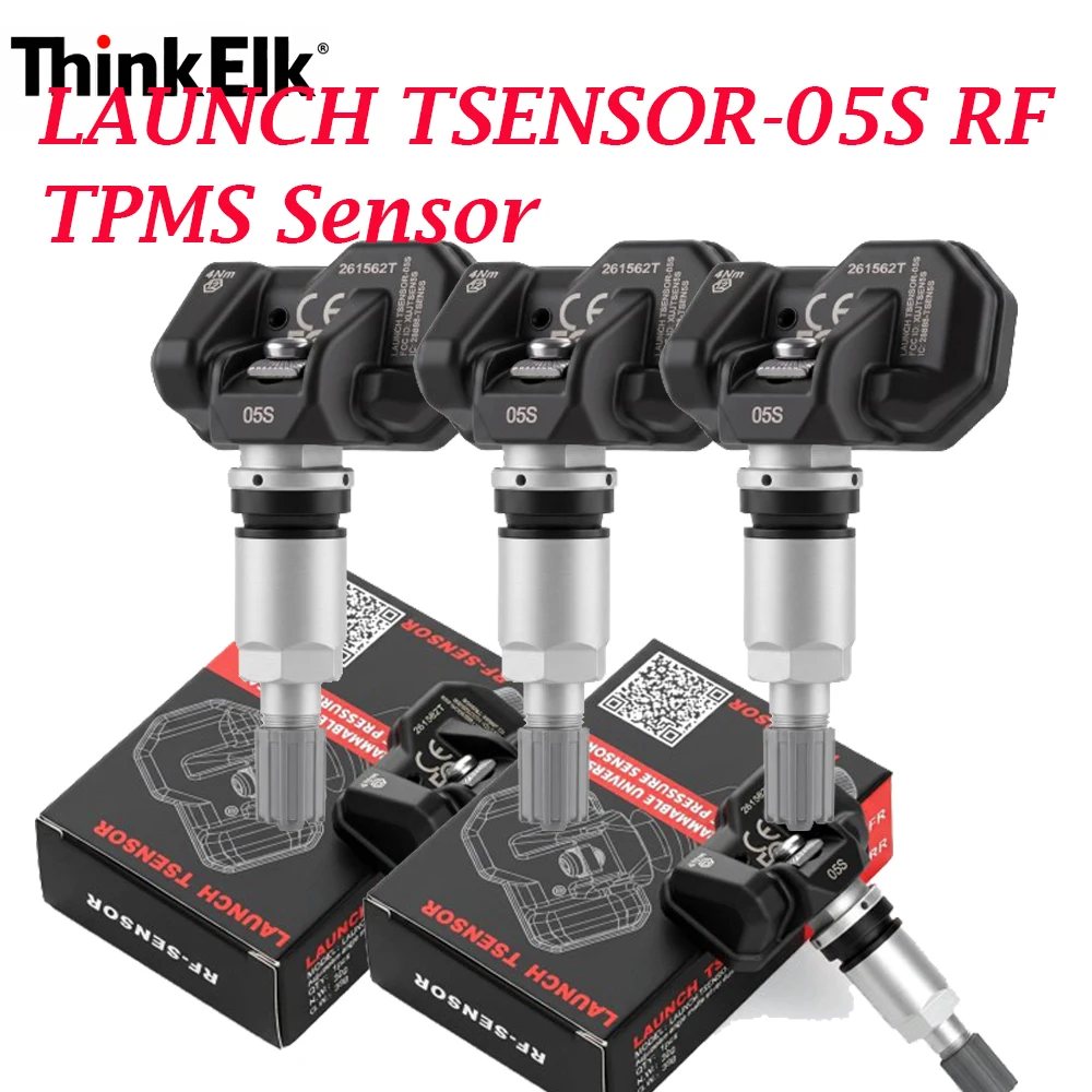 

LAUNCH TSENSOR-05S RF TPMS Sensor with Silver Aluminum 315MHz and 433MHz replace 98% of original sensors