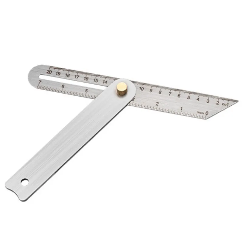 High Precision Thickened Stainless Steel Miter Square Multi-Functional Marking Angle Ruler for Woodworking Measuring Tool