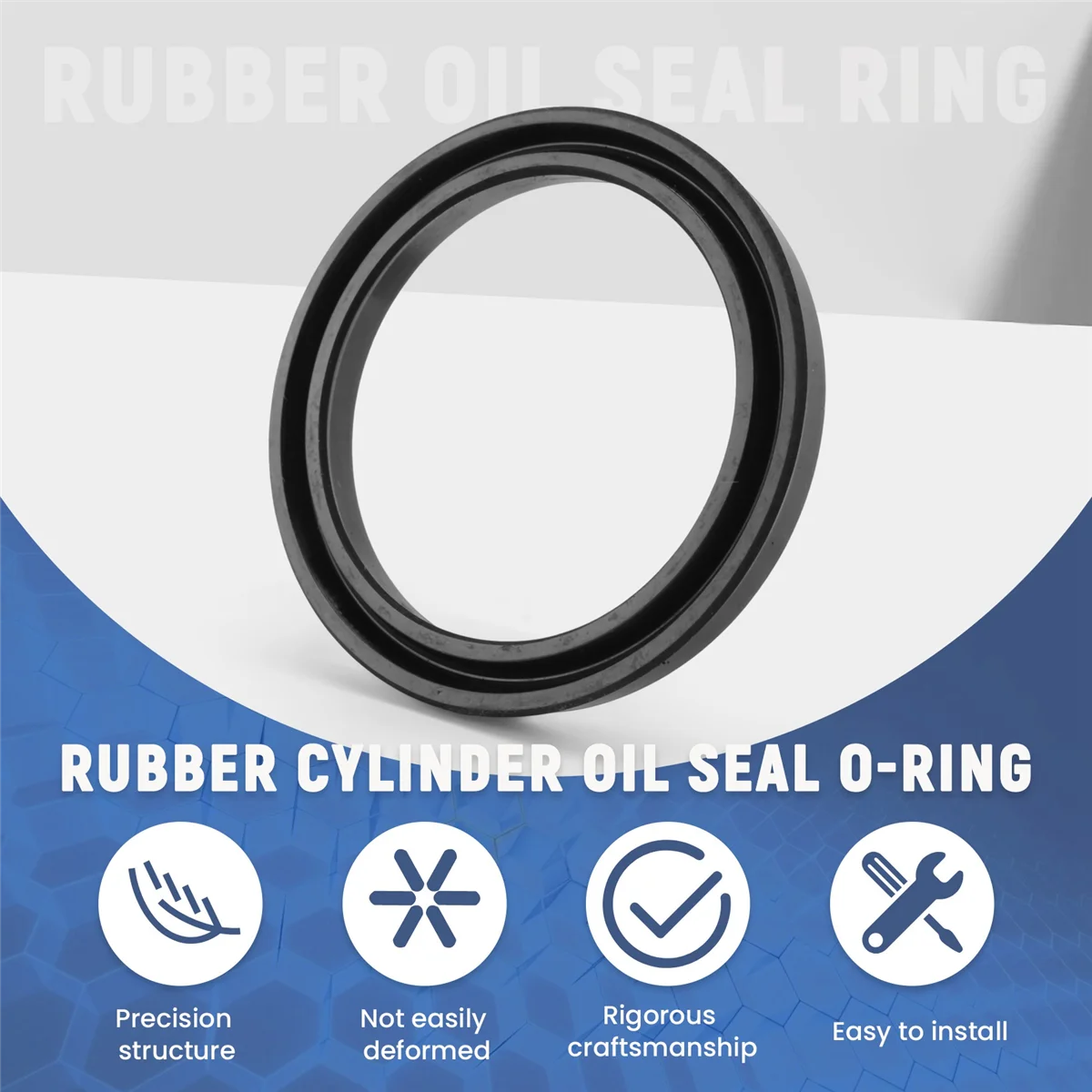 USH 40mm x 50mm x 6mm Hydraulic Cylinder Rubber Oil Seal Ring