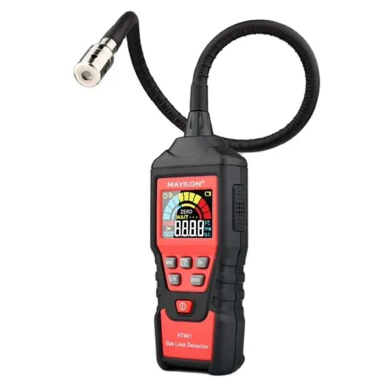 HT601A+ HT601B+ Battery Rechargeable Household Gas Leak Detector Portable Combustible Gas Tester HT601A  HT601B  LED Display