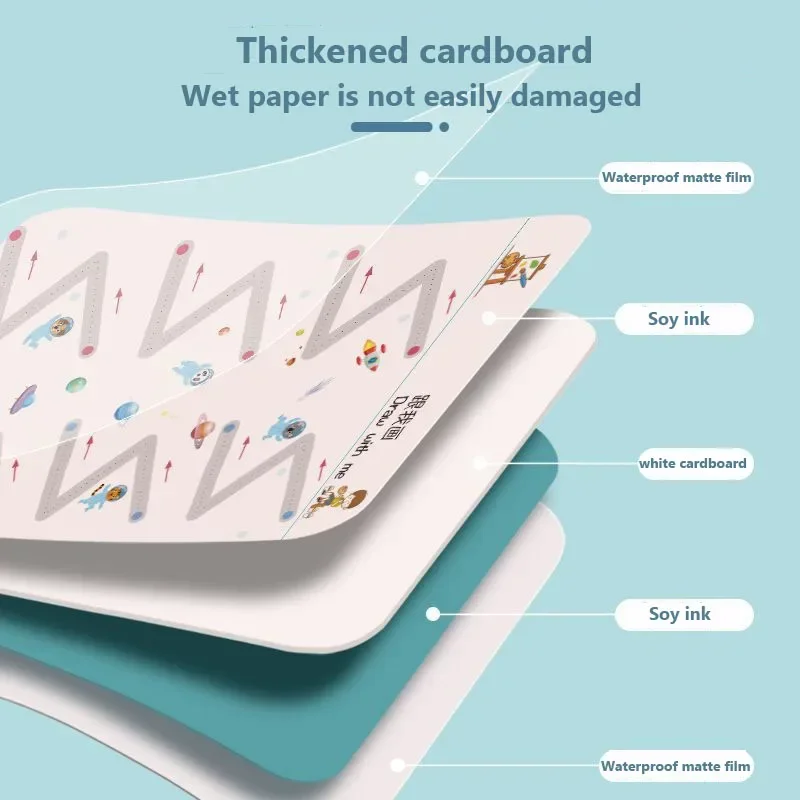 Practice Copybook Control Training Book Magical Tracing Workbook Reusable Magic Children Montessori Drawing Education Stationery