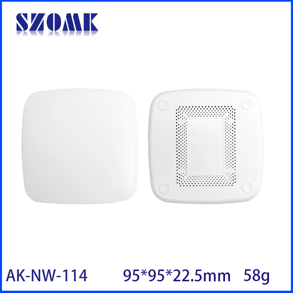 Pc Abs Vlamvertragende V0 Netwerk Gateway Usb Behuizing Router Shell Plastic Doos Plastic Behuizing Voor Elektronica 95*95*22.5Mm