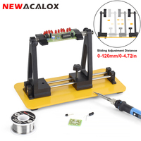 NEWACALOX Adjustable PCB Holder Circuit Board Holder 360° Rotation Circuit Board Clamp for Soldering/Desoldering Repair Tool