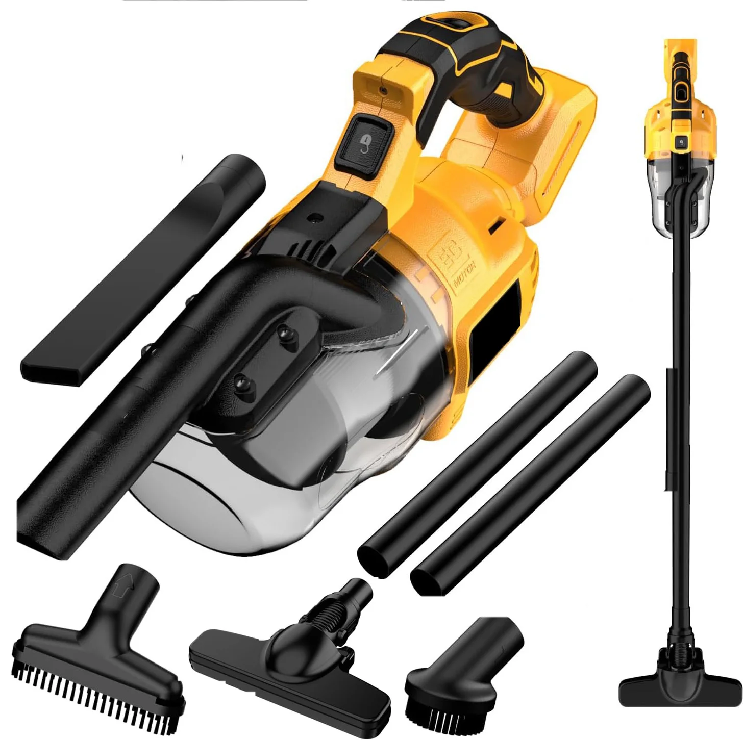 5 in 1 Handheld Electric Vacuum Cleaner with 500W Powerful Motor, 46 CFM Portable Hand Vacuum for Floor, Carpet, Car for Dewalt