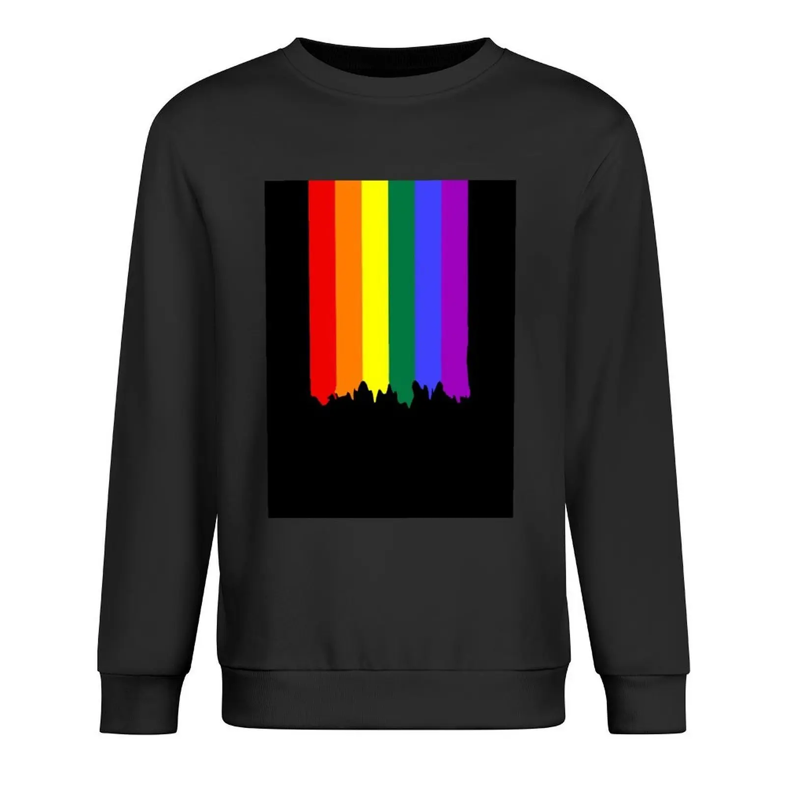 

LGBT Gay Pride Rainbow Drip Paint Pullover aesthetic clothing mens clothes men's clothes korean style clothes hooded sweatshirts