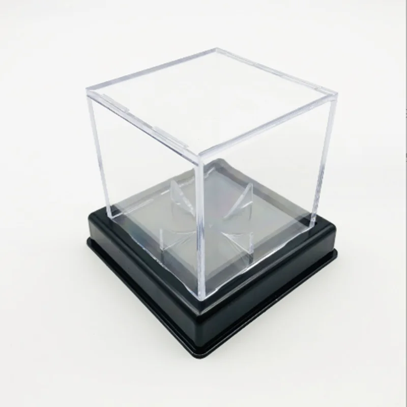 Baseball protective shell acrylic transparent baseball display box with base collection box Dust-proof moisture-proof acrylic bo