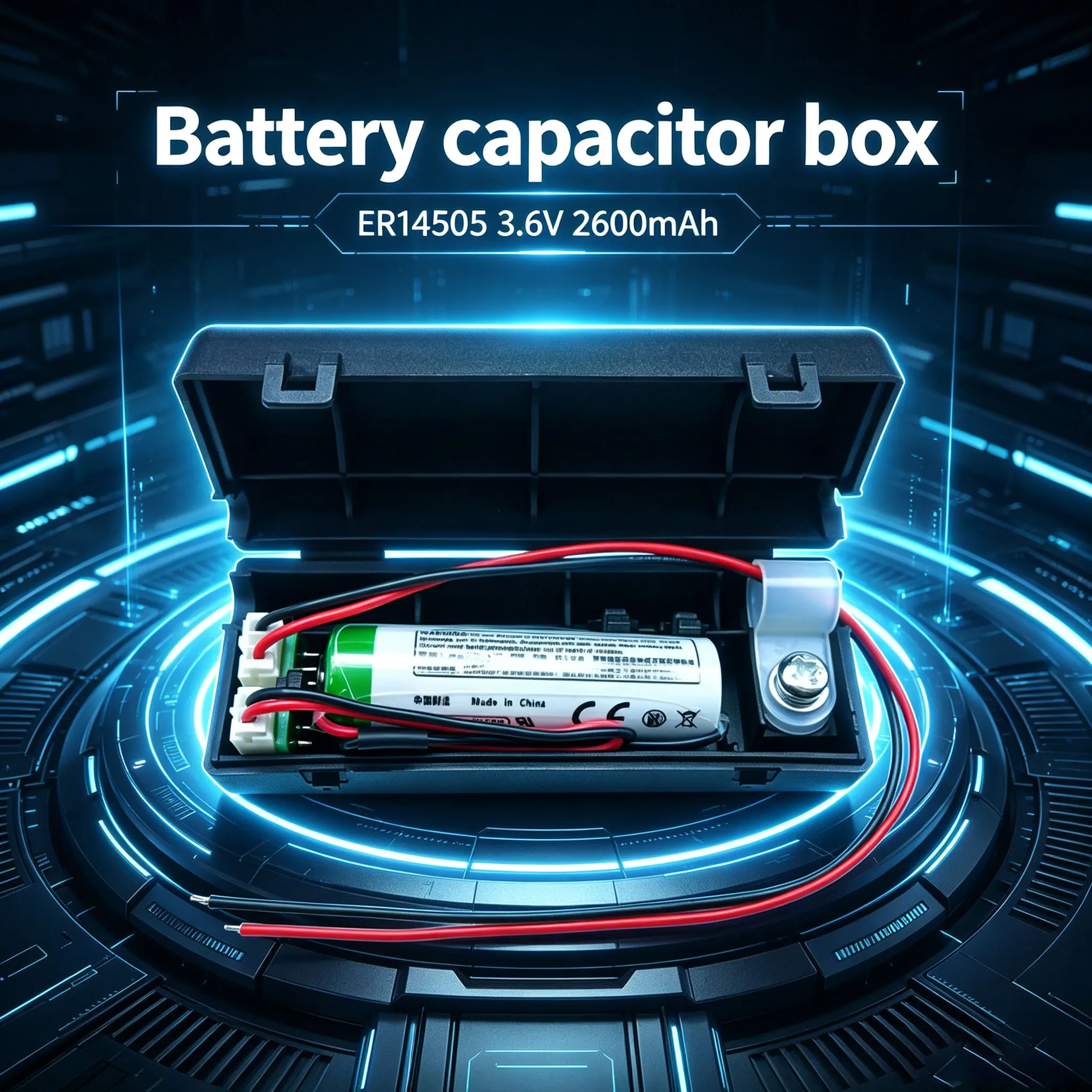 ER14505 Li-SOCl2 Batteries 3.6V Industrial Control Servo Controller Motor Driver Absolute Value Encoder Battery Box