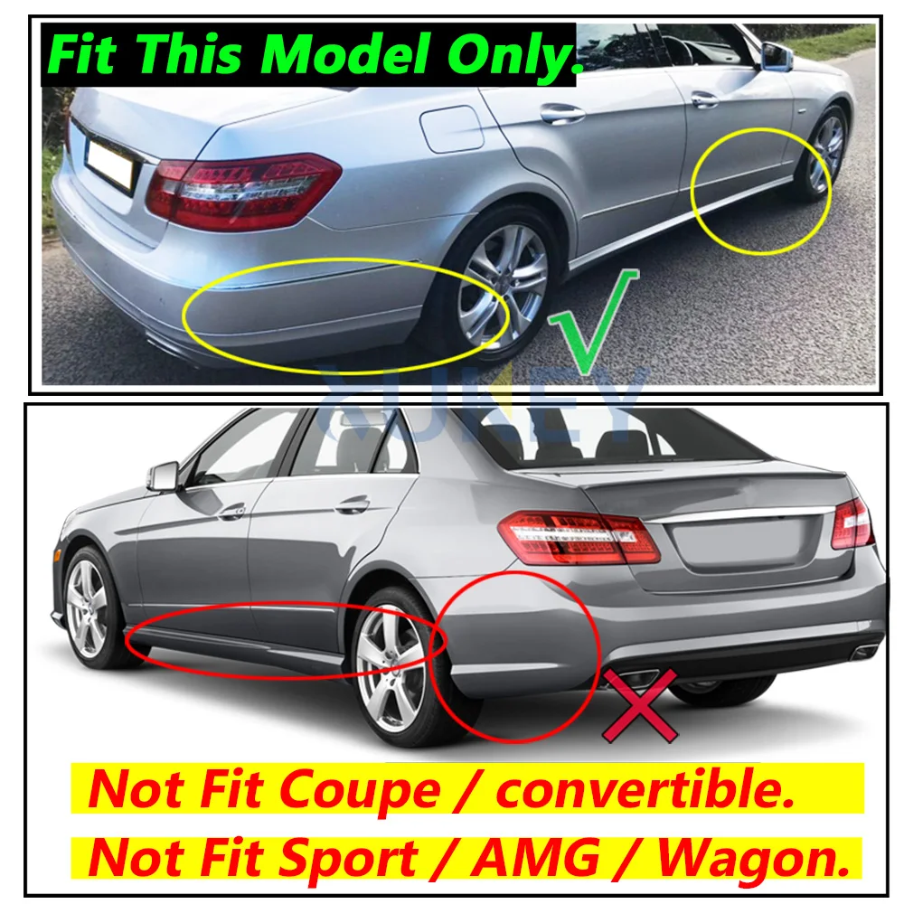 Set Molded Mud Flaps For Mercedes Benz E Class E-Class W212 2008-2013 Mudflaps Splash Guards Front Rear Mudguards