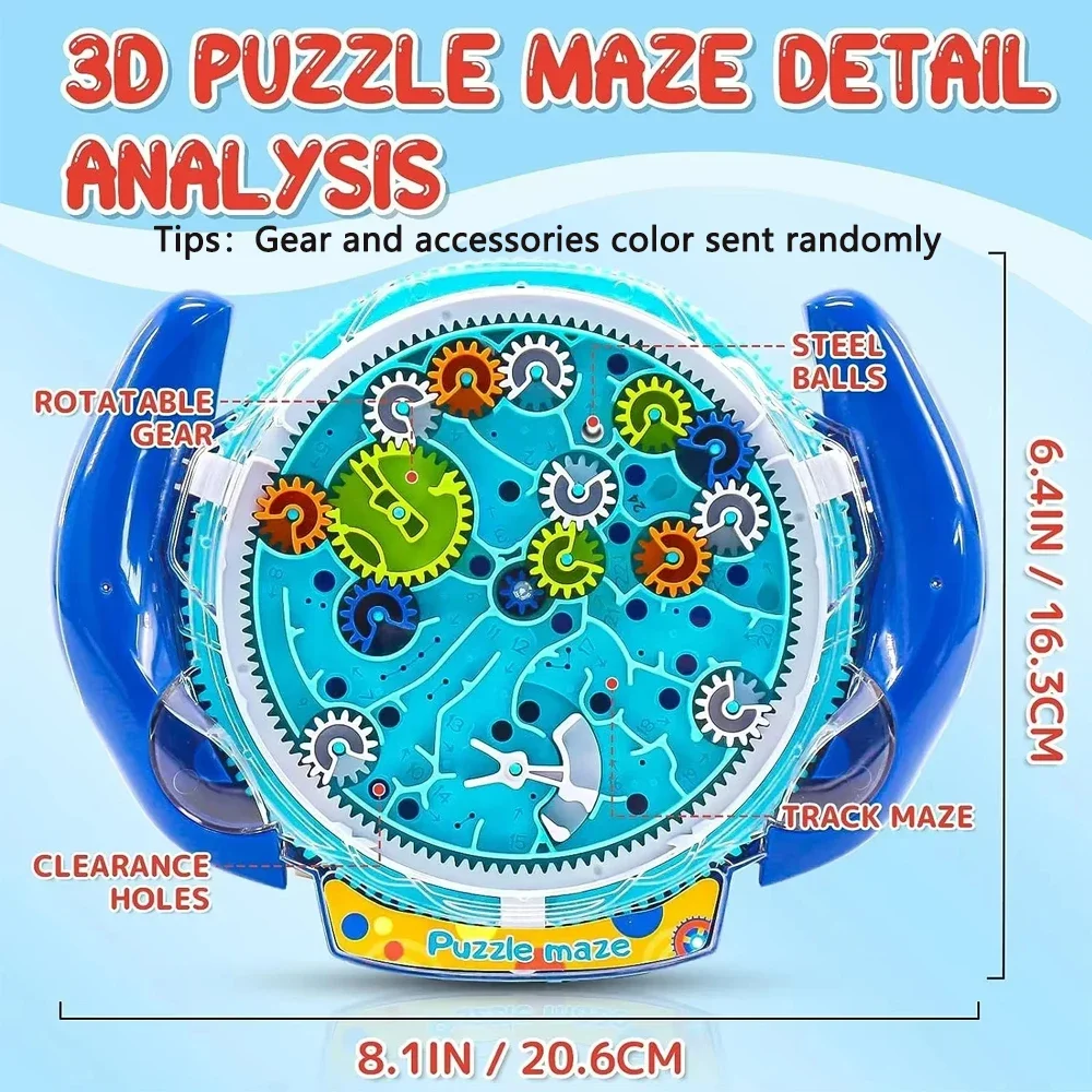 UFO Puzzle créatif labyrinthe magique Transparent Puzzle Cube de vitesse boule roulante magique 3D labyrinthe jouets pour enfants jouets anti-Stress