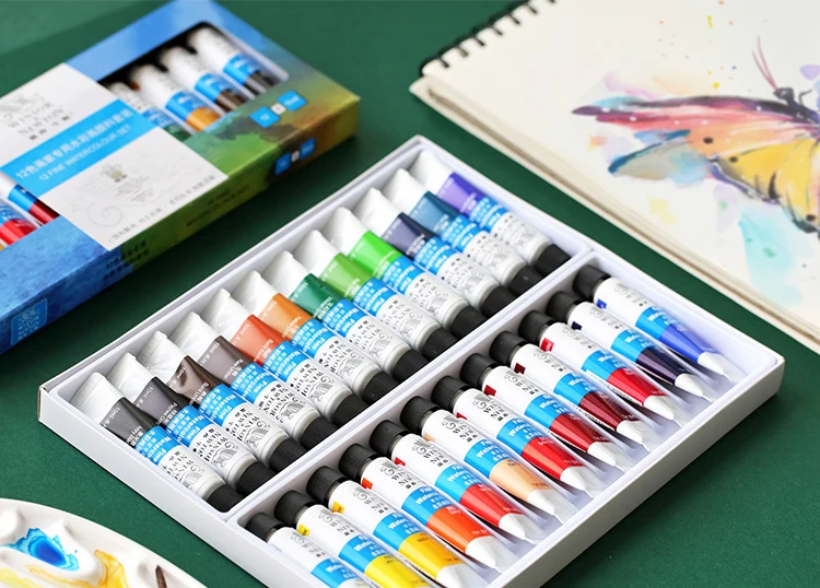 Winsor & Newton 36 Farben Professionelles Aquarellfarben-Set, Pigment, 10 ml, Wasserfarben, Malerei, Kunstbedarf für Künstler – Detail 3