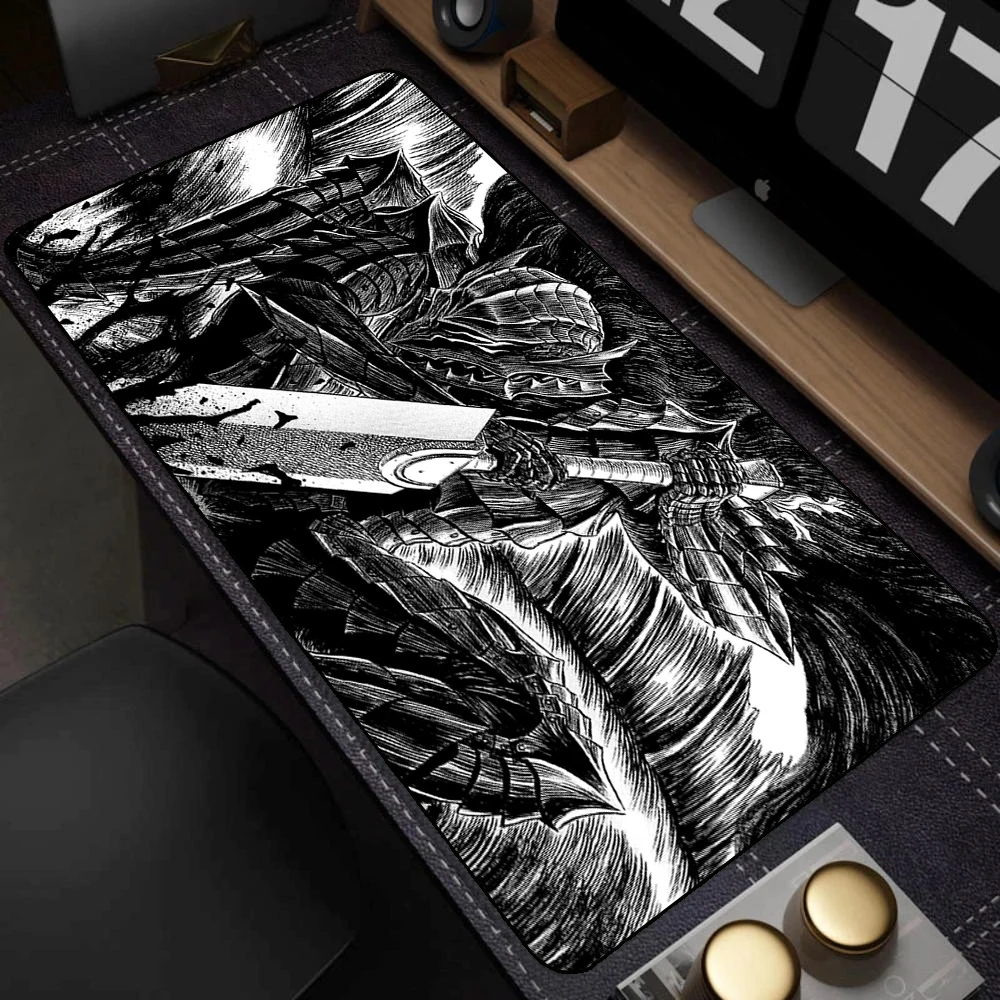 แผ่นรองเมาส์อนิเมะสีดำขาว ลายด - Gaming Accessories White บทวิจารณ์และราคา