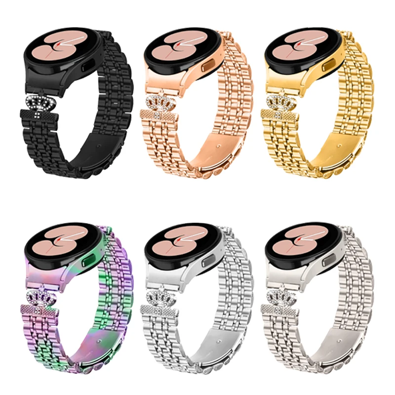 

Ремешок из нержавеющей стали без зазоров для Samsung Galaxy Watch 7 6 5 4 44 мм 40 мм/Galaxy Watch 4 Classic 42 мм 46 мм/5 Pro Браслет