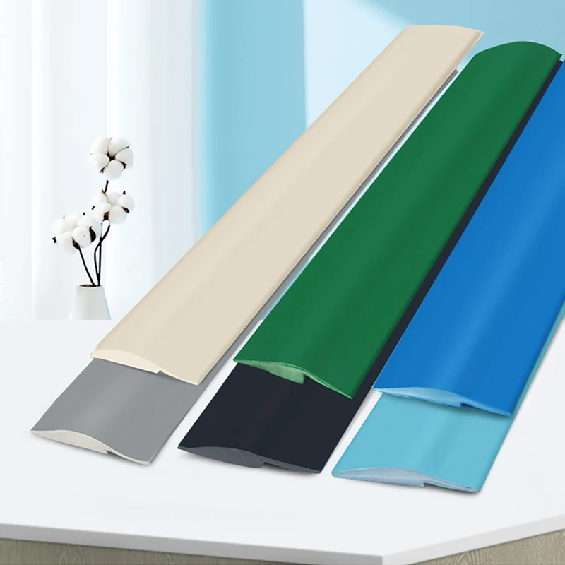 

1M PVC Sealing Strip Floor Adhesive Edge Wrapping Carpet Floor Edge Pressing And Sealing Strip Threshold Height Connecting Strip