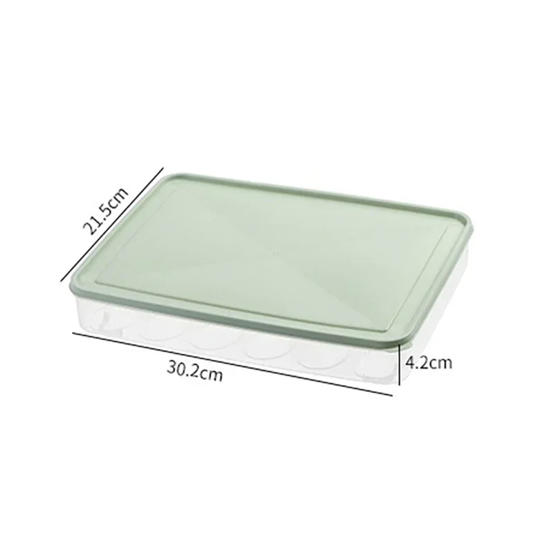 

24 Grids Refrigerator Egg Storage Box Kitchen Refrigerator Household Preservation Plastic Dumpling Fresh-keeping Case Holder