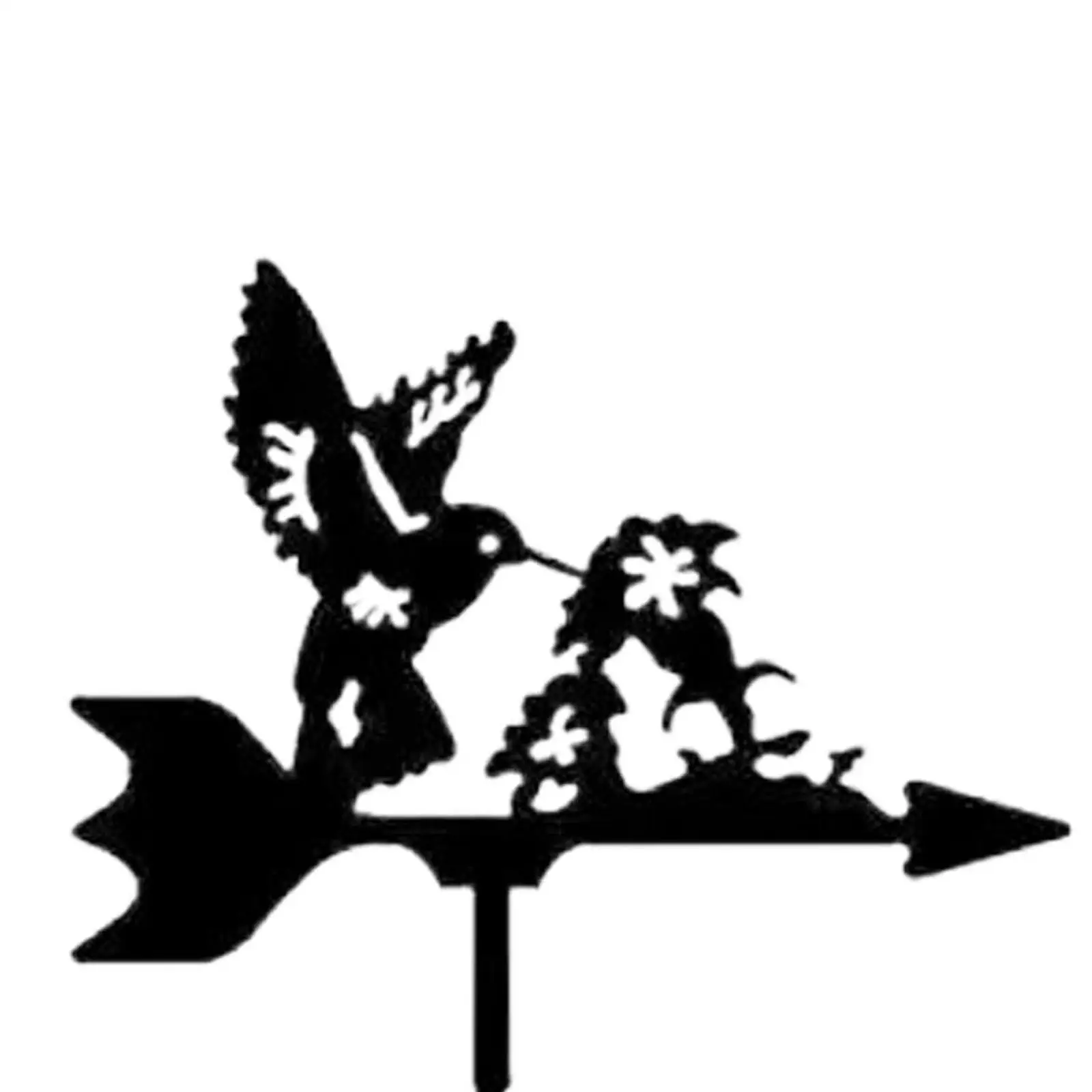 Bird Metal Weathervane Wind Direction Indicator for Courtyard Garden