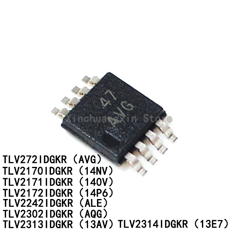 5PCS TLV272IDGKR Silkscreen AVG 14NV 140V 14P6 ALE AQG 13AV 13E7 2170 2171 2172 2242 2302 2313 2314 VSSOP8 Operational Amplifier