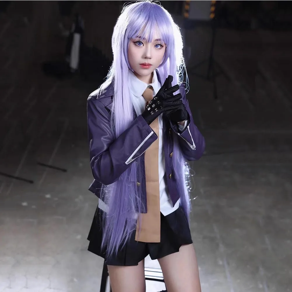 Danganronpa kirigiri kyoko Cosplay Costume Uniform Anime Halloween Costumes for Women Men Clothes 6PCS Accessories And Props