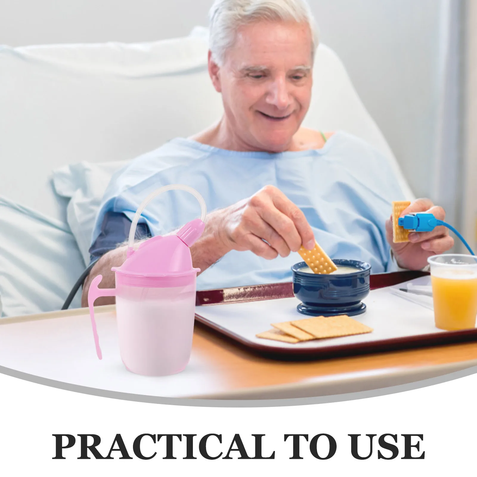 

Anti-Leak Liquid Diet Feeding For Bedridden Patients Elderly Disabled Adults Spill Proof Straw Cup Hospital Maternity Use Sippy