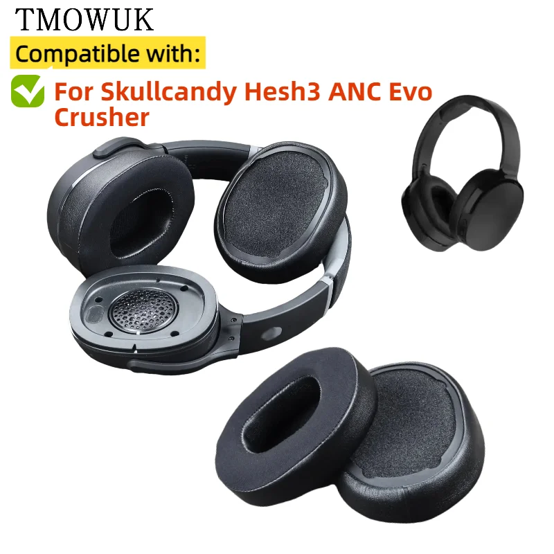 

Replacement Earpads for Skullcandy Hesh3 ANC Evo Crusher Headphones Earmuff Ear Cushion Pads TMOWUK