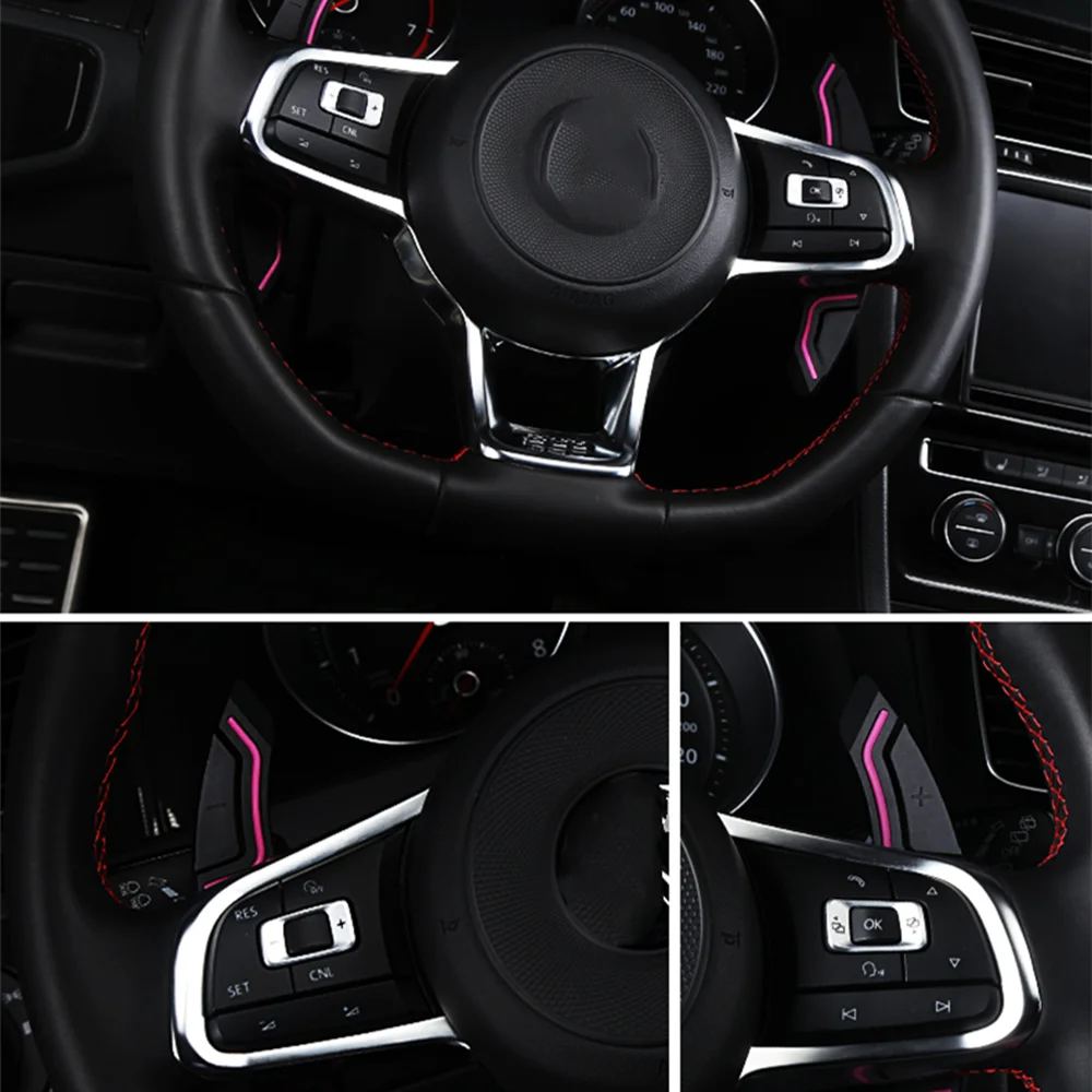 Paddles Shifter Steering Wheel For Volkswagen VW Golf 7 MK7 R GTI Scirocco 2015 2016 Polo GTI Car Accessories