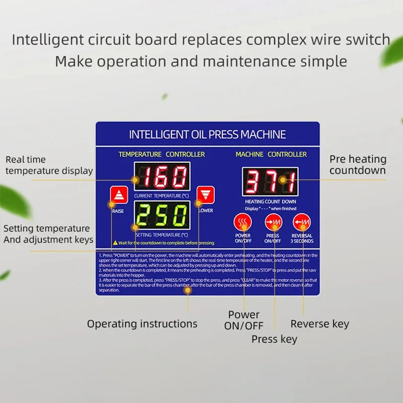 جهاز الضغط البارد للزيت الأوتوماتيكي آلة زيت الضغط البارد مستخرج زيت بذور عباد الشمس عصارة ضغط زيت جوز الهند