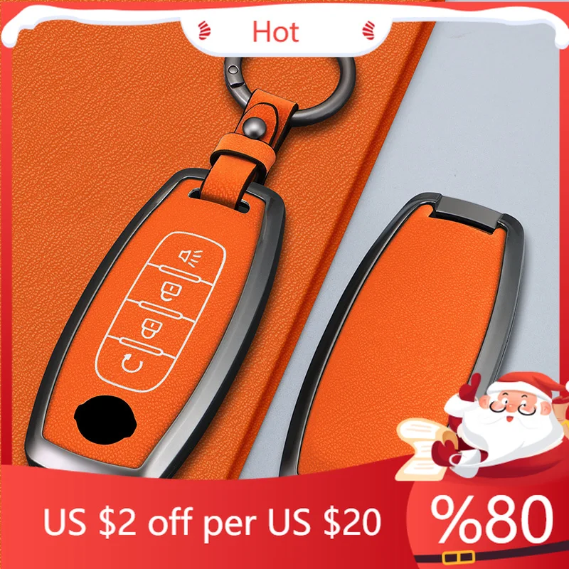 

Горячий 3 4 кнопки корпус автомобиля из цинкового сплава для Nissan X-trail T33 Qashqai J12 Teana Altima Ariya 2022 2023 чехол для ключей внутренние наклейки