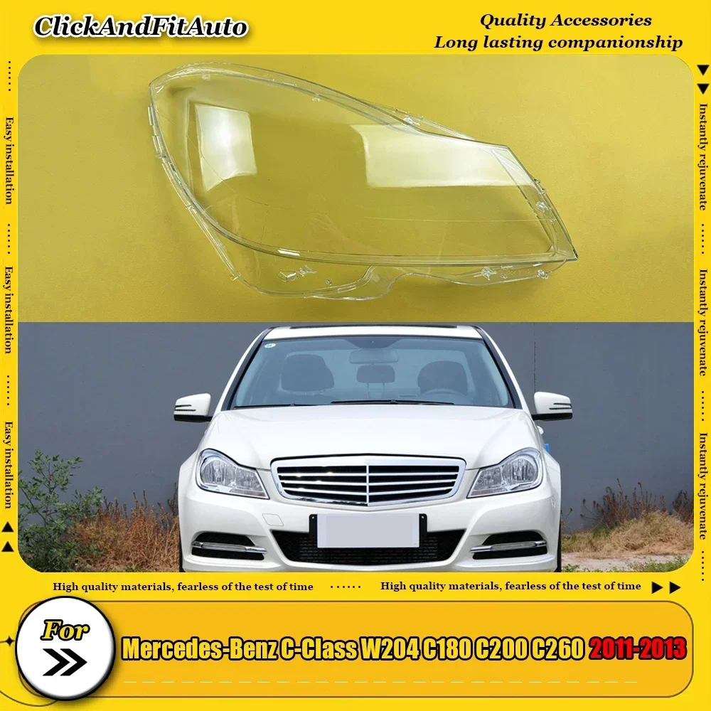 

Для Mercedes-Benz C-Class W204 C180 C200 C260 2011-2013 прозрачный абажур абажур передняя фара корпус крышка фары