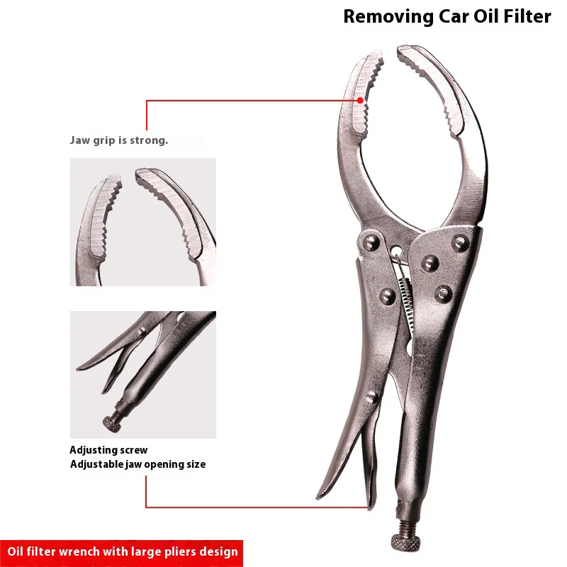 Adjustable Car Clamp Filter Wrench Tool with Customization Bell for Engine Oil Applicator Removal Auto Repair Shop Accessor